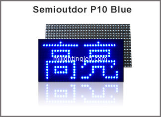 CHINE module bleu de l'intense luminosité P10 LED de 320*160mm 32*16pixels Semioutdoor, message simple de défilement d'affichage à LED De couleur fournisseur