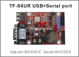 CHINE TF-S6UR USB et port série Module P10 à couleur unique et double Support Led Text Display Carte de commande LED asynchrone fournisseur