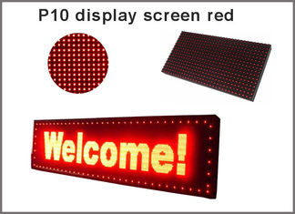 CHINE 5V P10 Module de panneau LED Éclairage Écran d'affichage rouge Semi-extérieur 320*160 Affichage publicitaire fournisseur