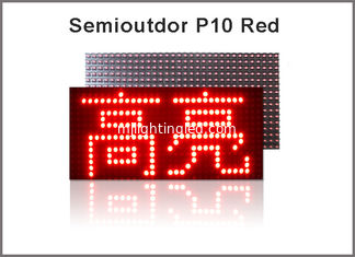 CHINE le signage rouge de la publicité du semioutdoor 320*160 d'écran de module de l'affichage 5V mené par P10 a mené l'écran de visualisation fournisseur