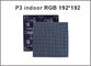 SMD P3 d'intérieur RVB a mené les pixels 64*64 du panneau d'affichage 192*192mm 1/16 panneau mené par vidéo polychrome d'écran d'affichage à LED De balayage fournisseur