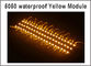 Super lumineux SMD 5050 3 LEDS Module de couleur jaune clair DC12V Lampes à LED pour les lettres de chaîne LED de panneaux d'affichage fournisseur